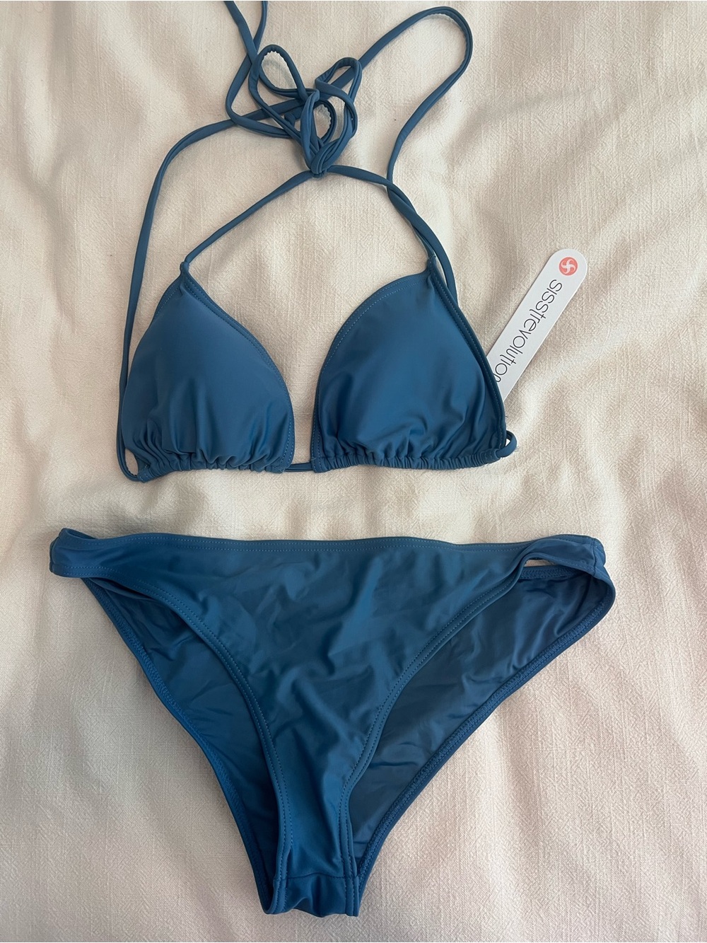 Sister Violeta Deep Teal Triangle Bikini Set